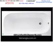 Bồn tắm xây dài 1,7 mét Caesar-AT0170