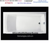 Bồn tắm xây dài 1,7 mét Caesar-AT0670
