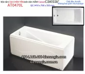 Bồn tắm dài chân yếm 1,4 mét Caesar-AT0640L