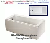 Bồn tắm dài chân yếm 1,5 mét Caesar-AT0550L