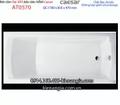 Bồn tắm xây dài 1,7 mét Caesar-AT0570