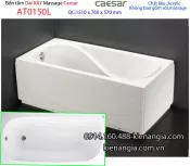 Bồn tắm dài chân yếm 1,5 mét Caesar-AT0150L
