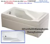 Bồn tắm dài chân yếm 1,6 mét Caesar-AT0460L