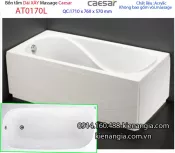 Bồn tắm dài chân yếm 1,7 mét Caesar-AT0170L