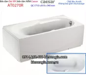 Bồn tắm dài chân yếm 1,7 mét Caesar-AT0270R