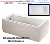 Bồn tắm dài chân yếm 1,7 mét Caesar-AT0570L