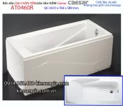 Bồn tắm dài chân yếm 1,6 mét  Caesar-AT0460R