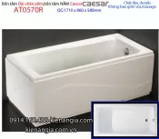 Bồn tắm dài chân yếm 1,7 mét Caesar-AT0570R