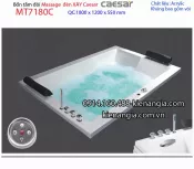 Bồn dài đôi xây massage đèn Caesar,bồn nằm 1,8 mét Caesar-MT7180C