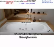 Bồn dài xây Caesar,bồn nằm 2 mét massage Caesar-MT212
