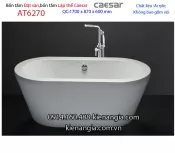 Bồn tắm oval lập thể đặt sàn Caesar-AT6270