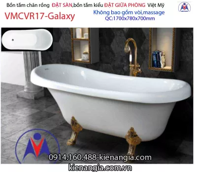 Bồn tắm chân rồng Đặt sàn galaxy Việt Mỹ VMCVR17-Galaxy