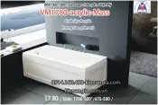 Bồn tắm dài massage acrylic 1,7m Việt Mỹ 1780