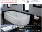 Bồn tắm dài Việt Mỹ galaxy chân yếm 1,7 mét VM1775-Galaxy