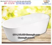Bồn tắm Inax đặt sàn,bồn tắm lập thể  INAX-BF1757V