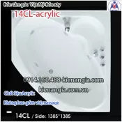 Bồn xây,bồn tắm góc 1,4 mét Việt Mỹ Acrylic VM14CLAcrylic