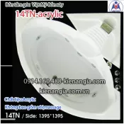 Bồn xây,bồn tắm góc 1,4 mét Việt Mỹ Acrylic VM14TNAcrylic