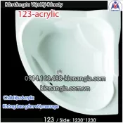 Bồn xây,bồn tắm góc nhỏ 1,2 mét Việt Mỹ Acrylic VM123Acrylic