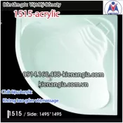 Bồn xây,bồn tắm góc 1,5 mét Việt Mỹ Acrylic VM1515Acrylic