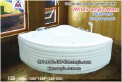 Bồn tắm massage góc 1,2m acrylic Việt Mỹ chân yếm 12S-Massage