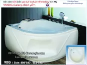 Bồn tắm góc galaxy chân yếm 0,9 mét  Việt Mỹ  VM90G-Galaxy