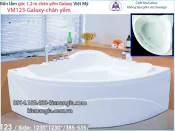 Bồn tắm góc galaxy chân yếm 1,2mét  Việt Mỹ  VM123-Galaxy