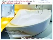 Bồn tắm góc galaxy chân yếm 1,4 mét  Việt Mỹ  VM14G-Galaxy