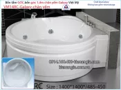 Bồn tắm góc galaxy chân yếm 1,4 mét  Việt Mỹ  VM14RC-Galaxy