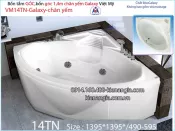 Bồn tắm góc galaxy chân yếm 1,4 mét  Việt Mỹ  VM14TN-Galaxy