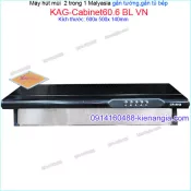 Máy hút mùi màu đen 2 trong 1 gắn tường,gắn tủ CAPRI 60 cm KAG-Cabinet60.6 BL VN