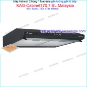 Máy hút mùi màu đen 2 trong 1 gắn tường,gắn tủ CAPRI 70 cm KAG-Cabinet170.7 BL Malaysia