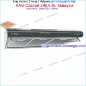Máy hút mùi màu đen 2 trong 1 gắn tường,gắn tủ CAPRI 90 cm KAG-Cabinet290.9 BL Malaysia