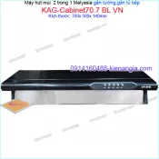 Máy hút mùi màu đen 2 trong 1 gắn tường,gắn tủ CAPRI 70 cm KAG-Cabinet707BL VN