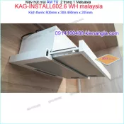 Máy hút mùi âm tủ bếp 60cm CAPRI Malaysia màu trắng  KAG-INSTALL602.6 WH Malaysia