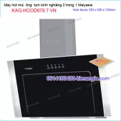Máy hút mùi kính NGHIÊNG 70cm CAPRI KAG-HOOD678.7 VN