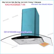 Máy hút mùi kính cong 70cm CAPRI KAG-HOOD626.7 VN