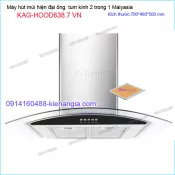 Máy hút mùi kính cong 70cm CAPRI KAG-HOOD638.7 VN