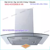 Máy hút mùi kính cong 60cm CAPRI KAG-HOOD600.6 VN
