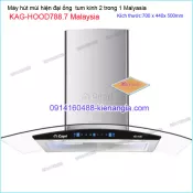 Máy hút mùi kính cong 70cm CAPRI KAG-HOOD788.7 Malaysia