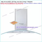 Máy hút mùi kính cong 90cm CAPRI KAG-HOOD8930.9 EUROPE