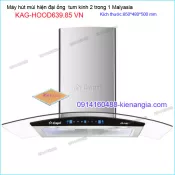 Máy hút mùi kính cong 85cm CAPRI KAG-HOOD639.85 VN