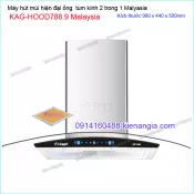 Máy hút mùi kính cong 90cm CAPRI KAG-HOOD788.9 Malaysia