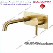 Vòi cấp nước bồn tắm ÂM tường inox sus304 mạ Vàng KAG-KSAT207
