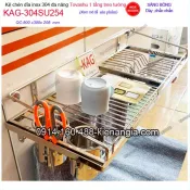 Kệ chén dĩa đa năng 1 tầng inox sus304 Tovashu 80cm KAG-304SU254