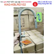 Vòi rửa chén lạnh RÚT DÂY inox sus304 KAG-KBLRD102