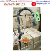 Vòi rửa chén lạnh RÚT DÂY inox sus304 nano đen KAG-KBLRD103