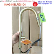 Vòi rửa chén lạnh RÚT DÂY inox sus304 Nano vàng KAG-KBLRD104