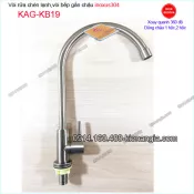 Vòi lạnh chậu rửa 1 hộc  sus 304 KAG-KB19
