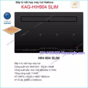 Bếp điện từ kết hợp hút khử mùi MALLOCA KAG-HIH904-SLIM