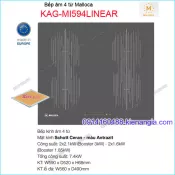 Bếp âm kính điện từ ,bếp từ Malloca KAG-MI594LINEAR